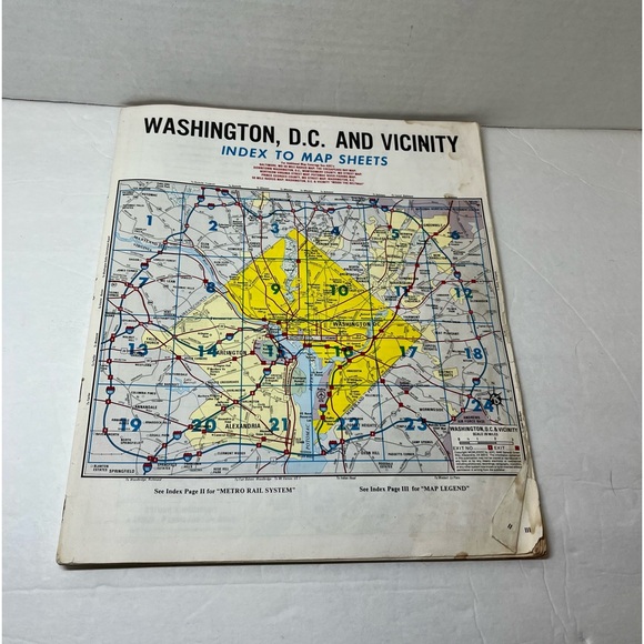 THE ORIGINAL STREET MAP BOOKS (VINTAGE) - WASHINGTON, DC/PRINCE GEORGE’S COUNTY - Picture 5 of 14